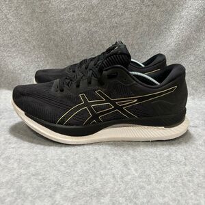 Asics Men's Glideride Running Shoes Size 10 Black & Gold Athletic Comfy Sneakers